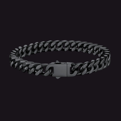 Miami Cuban Link Chain Bracelet for Men 5/7/9/12mm Width Bracelet