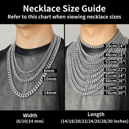 Chunky Heavy Miami Cuban Link Chain Necklace For Men 14"-30"