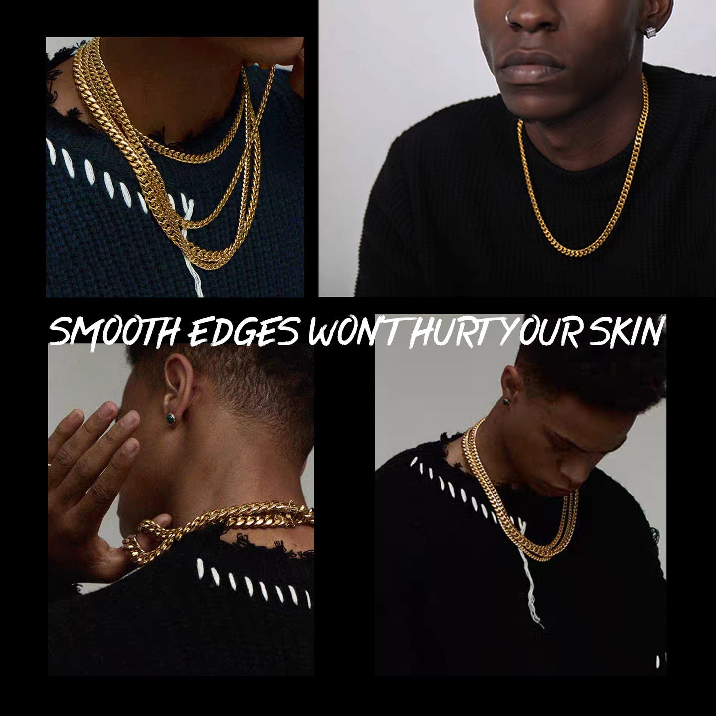 Chunky Heavy Miami Cuban Link Chain Necklace For Men 14-30 Inches