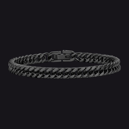 Miami Cuban Link Chain Bracelet for Men in Stainless Steel