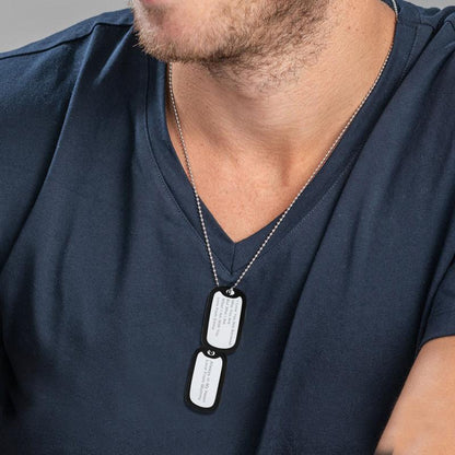 Custom Military Army Double-side Dog Tag Necklace for Men