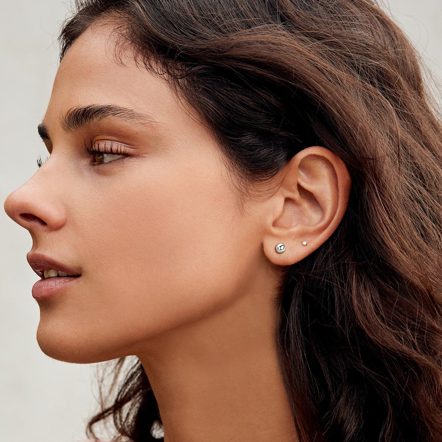 S925 Silver Minimalist Ball Stud Earrings for Women