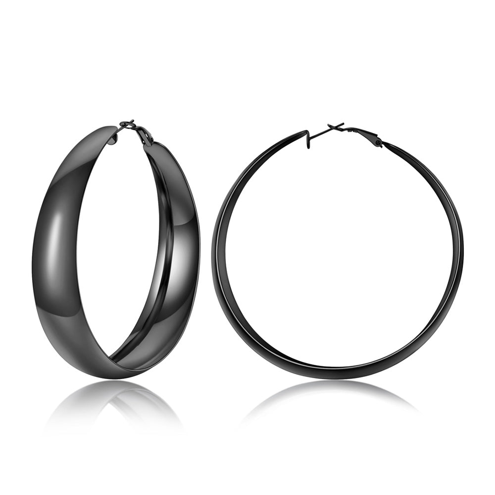 Minimalist Circle Round Huggie Hoop Earrings for Women