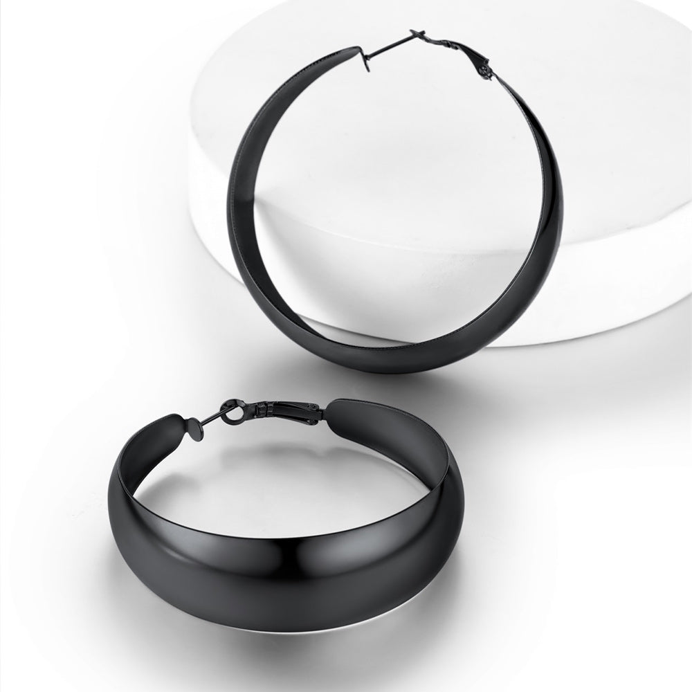 Minimalist Circle Round Huggie Hoop Earrings for Women