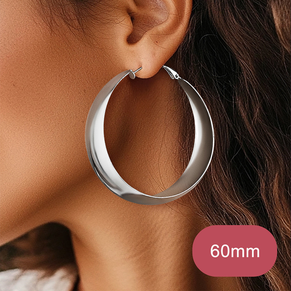 Minimalist Circle Round Huggie Hoop Earrings for Women
