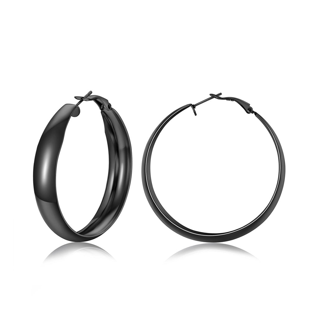 Minimalist Circle Round Huggie Hoop Earrings for Women