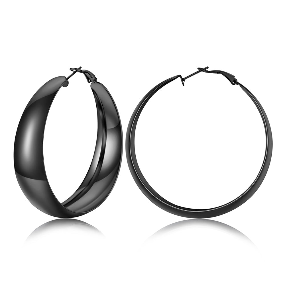 Minimalist Circle Round Huggie Hoop Earrings for Women
