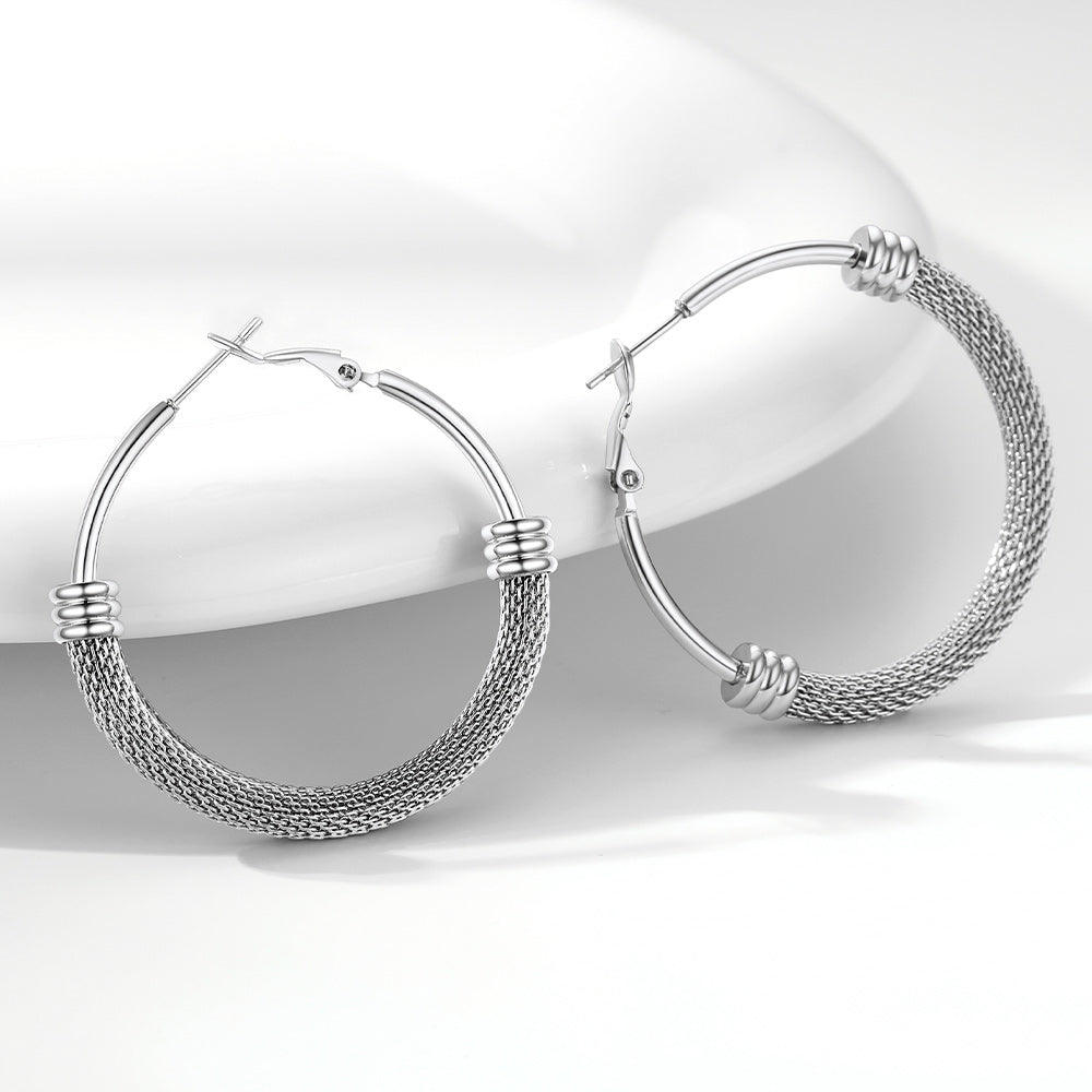 Minimalist Hoop Earrings For Women 30mm/40mm/60mm/80mm