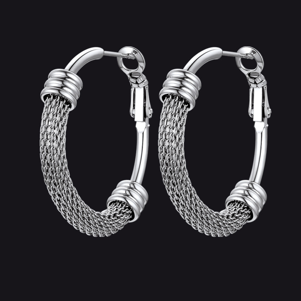 Minimalist Hoop Earrings For Women 30mm/40mm/60mm/80mm