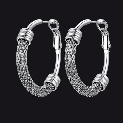 Minimalist Hoop Earrings For Women 30mm/40mm/60mm/80mm