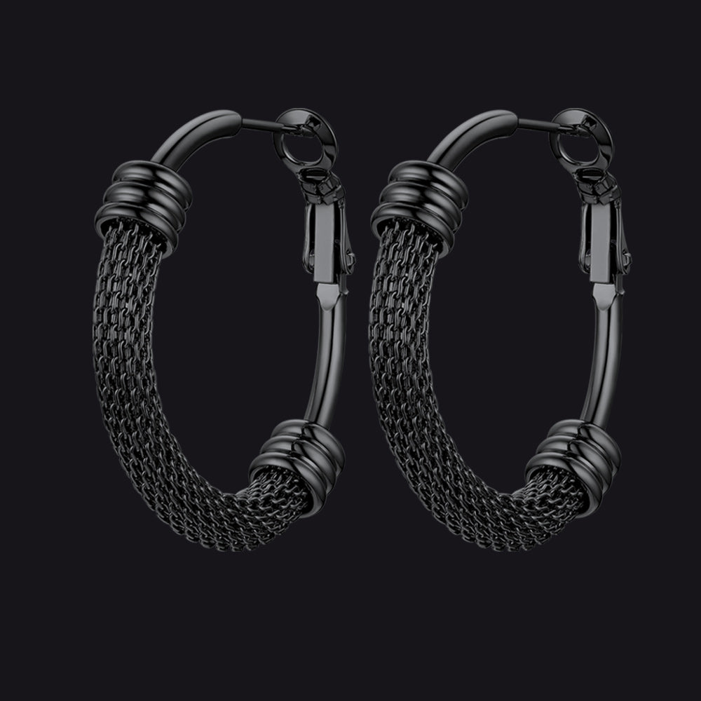 Minimalist Hoop Earrings For Women 30mm/40mm/60mm/80mm