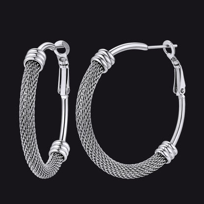 Minimalist Hoop Earrings For Women 30mm/40mm/60mm/80mm