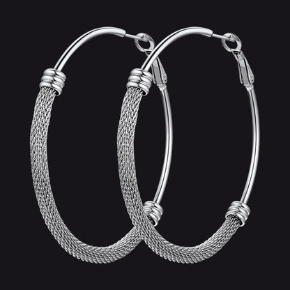Minimalist Hoop Earrings For Women 30mm/40mm/60mm/80mm
