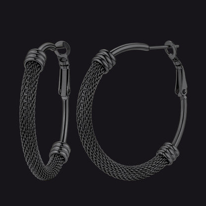 Minimalist Hoop Earrings For Women 30mm/40mm/60mm/80mm