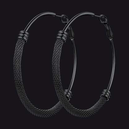 Minimalist Hoop Earrings For Women 30mm/40mm/60mm/80mm