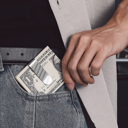 Minimalist Money Clip for Men Hold the Cash and Credit Card