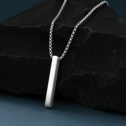 Minimalist Bar Necklace for Men Women