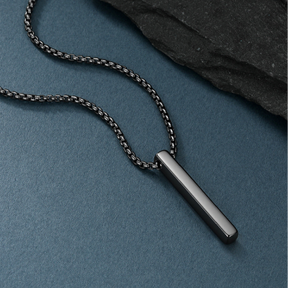 Minimalist Bar Necklace for Men Women
