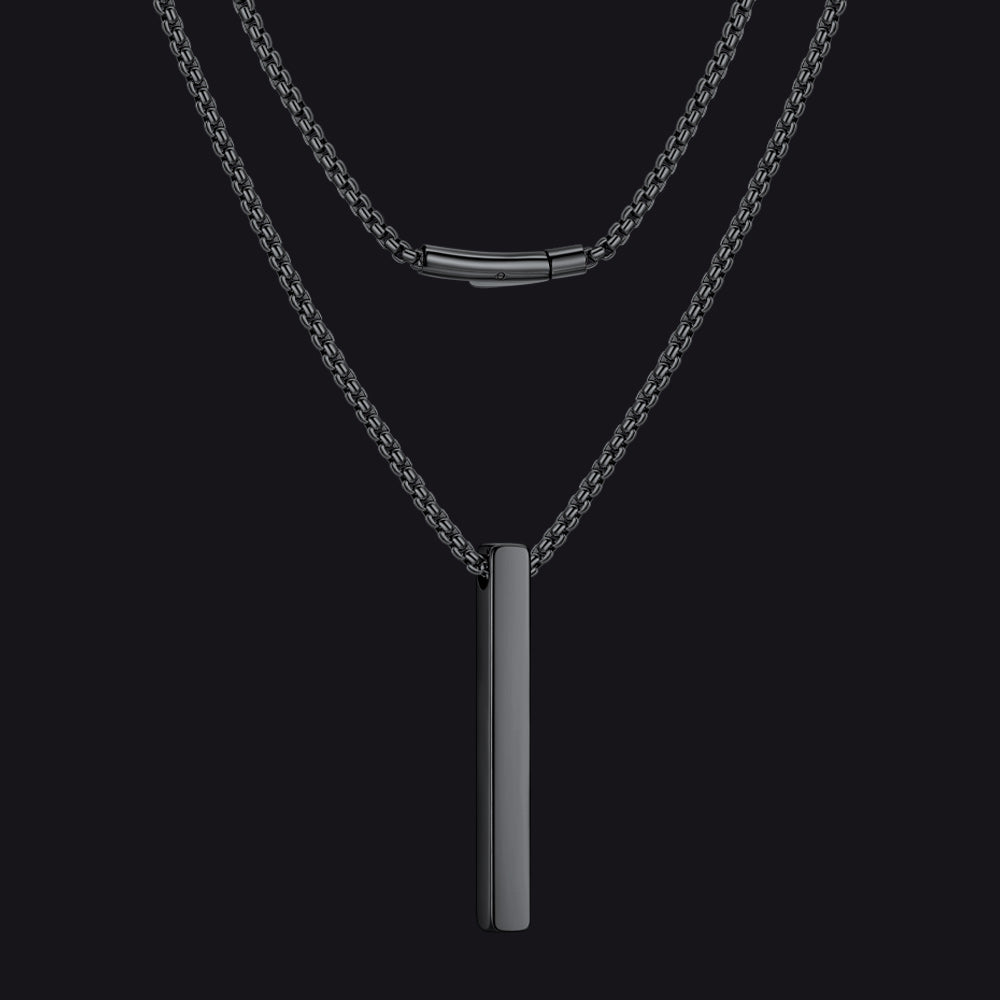 Minimalist Bar Necklace for Men Women