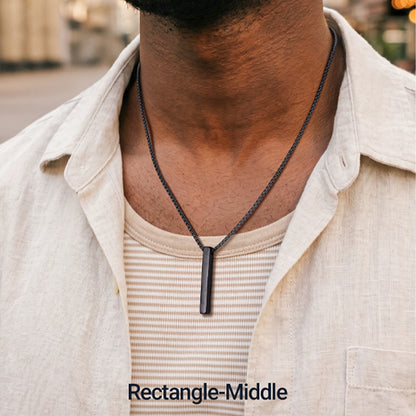 Minimalist Bar Necklace for Men Women