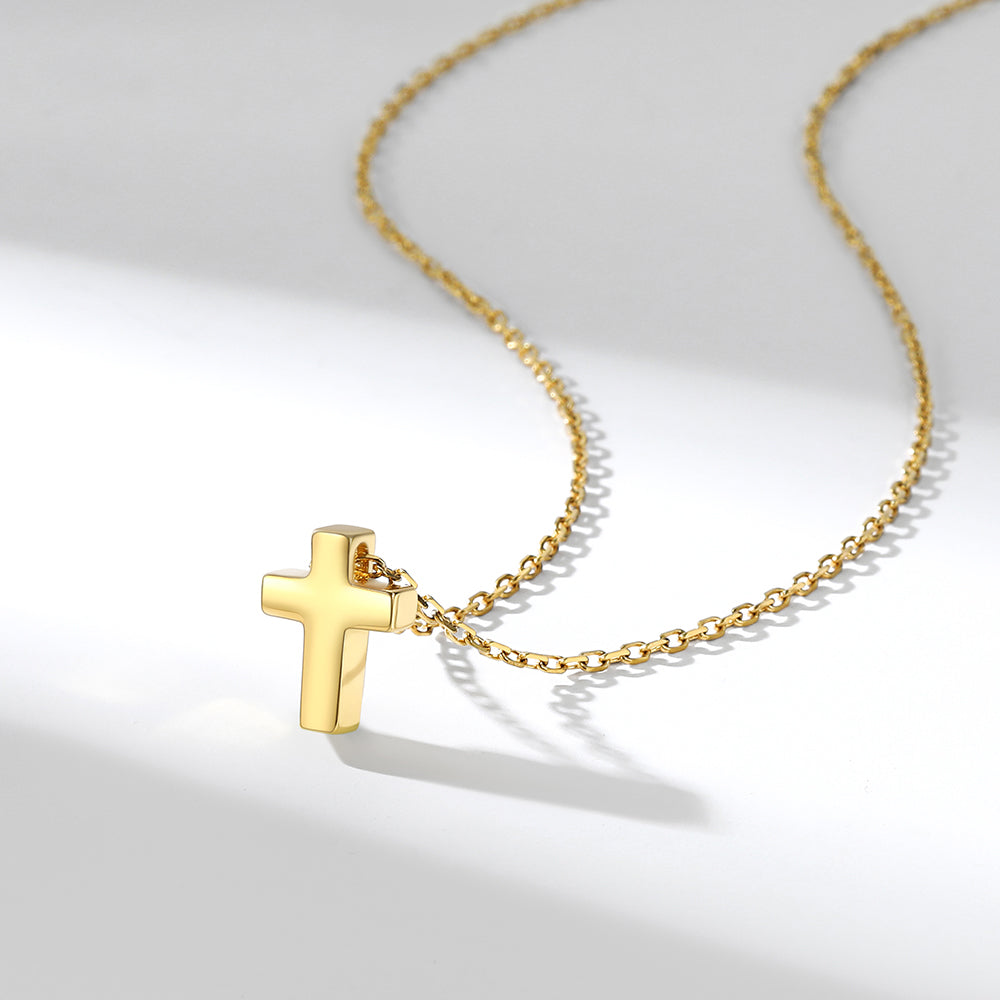 Minimalist Cross Pendant Necklace for Women