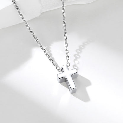 Minimalist Cross Pendant Necklace for Women