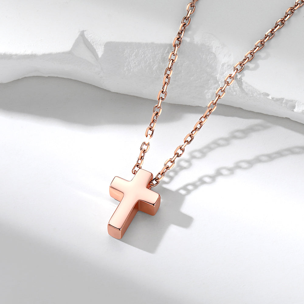 Minimalist Cross Pendant Necklace for Women