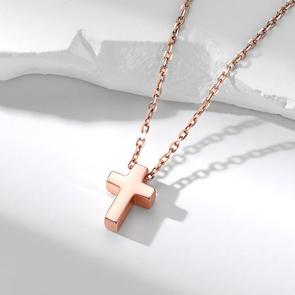 Minimalist Cross Pendant Necklace for Women