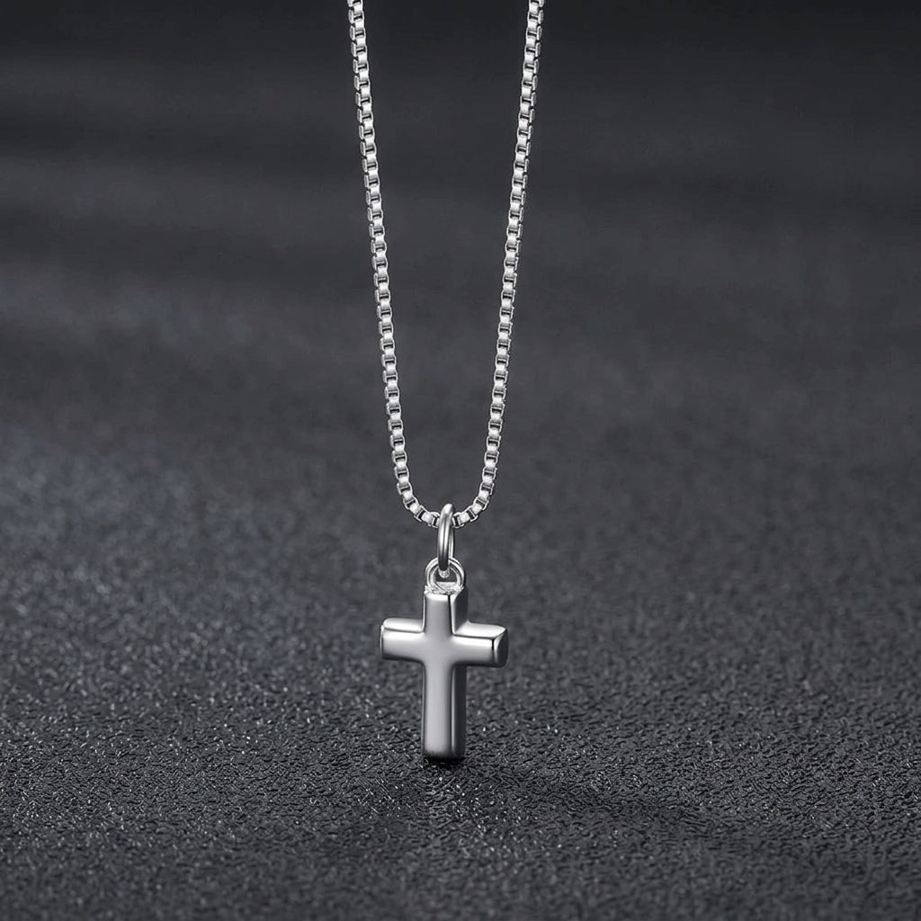  Minimalist Plain Cross Necklace 