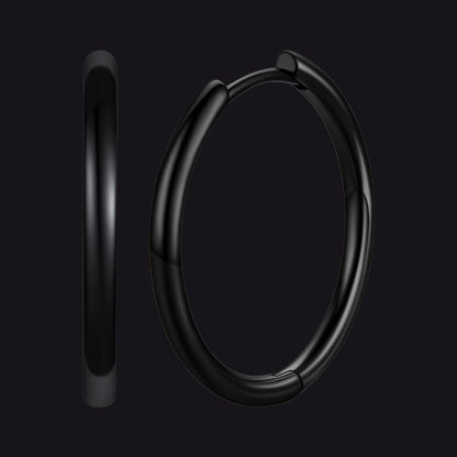 Sterling Silver Hoop Earrings for Women Men