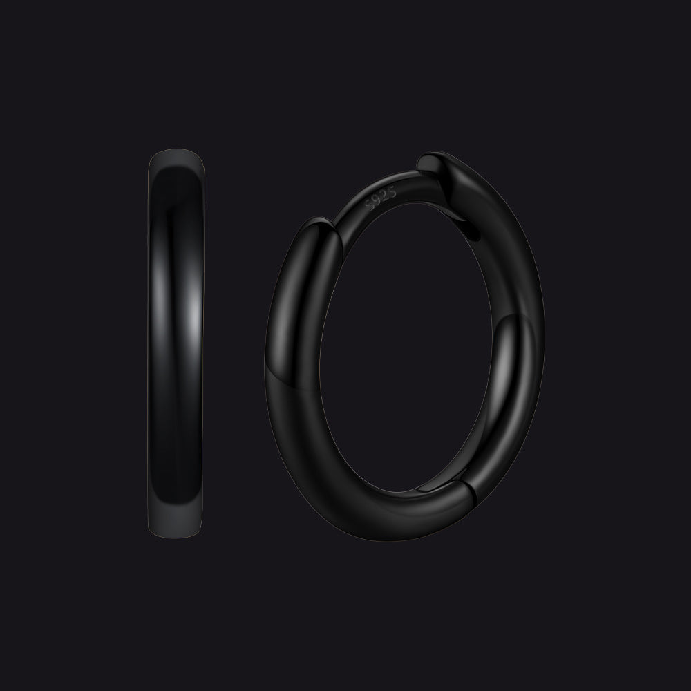 Sterling Silver Hoop Earrings for Women Men