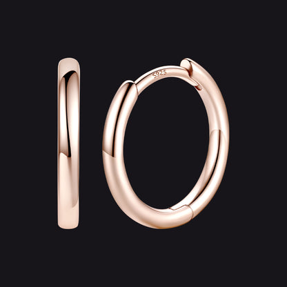 Sterling Silver Hoop Earrings for Women Men