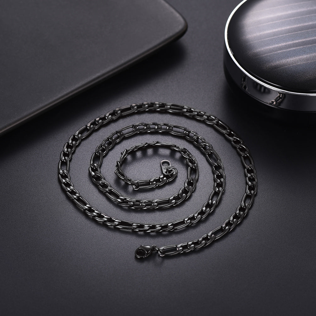 Classic Figaro Pattern Chain Necklace 5MM Width
