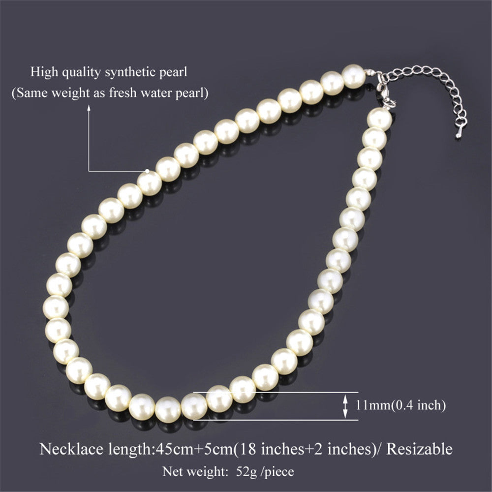  Freshwater Pearl Choker Necklace for Women Men