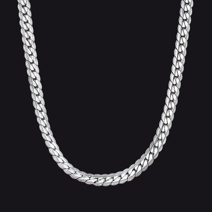 6MM Width Curb Chain Necklace for Men