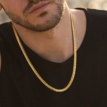 6MM Width Curb Chain Necklace for Men