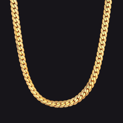 6MM Width Curb Chain Necklace for Men