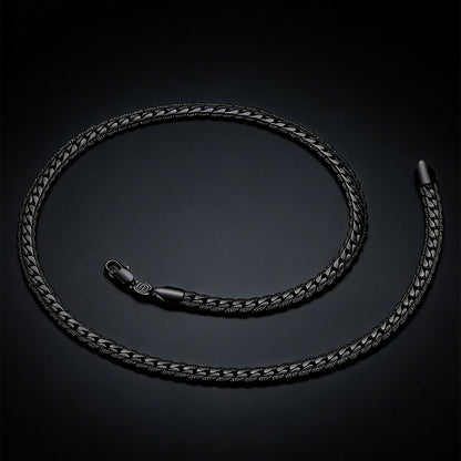  6MM Curb Chain Necklace in Stainless Steel for Men