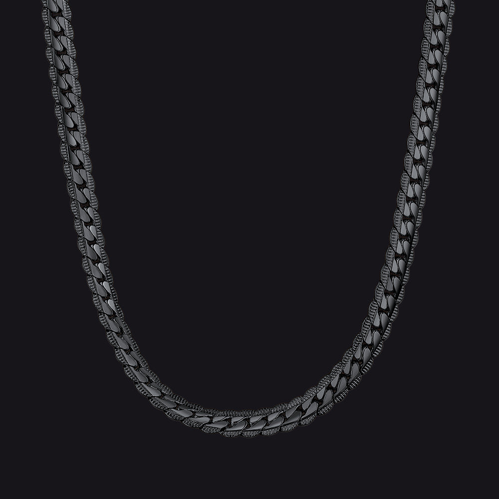 6MM Width Curb Chain Necklace for Men