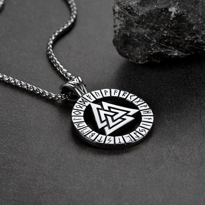 Nordic Viking Runes Celtic Pendant Necklaces for Men