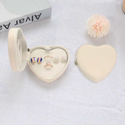 Heart Shaped Travel Jewelry Case Gift Box BIRTHSTONES JEWELRY INC