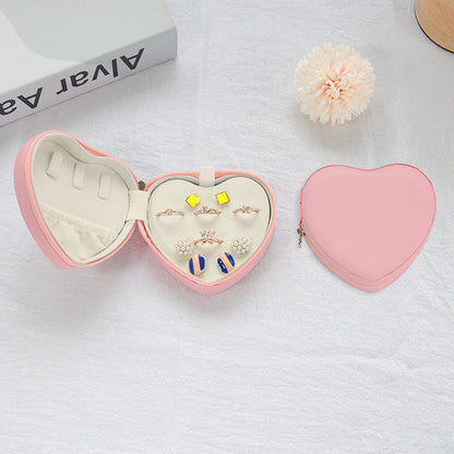 Heart Shaped Travel Jewelry Case Gift Box BIRTHSTONES JEWELRY INC