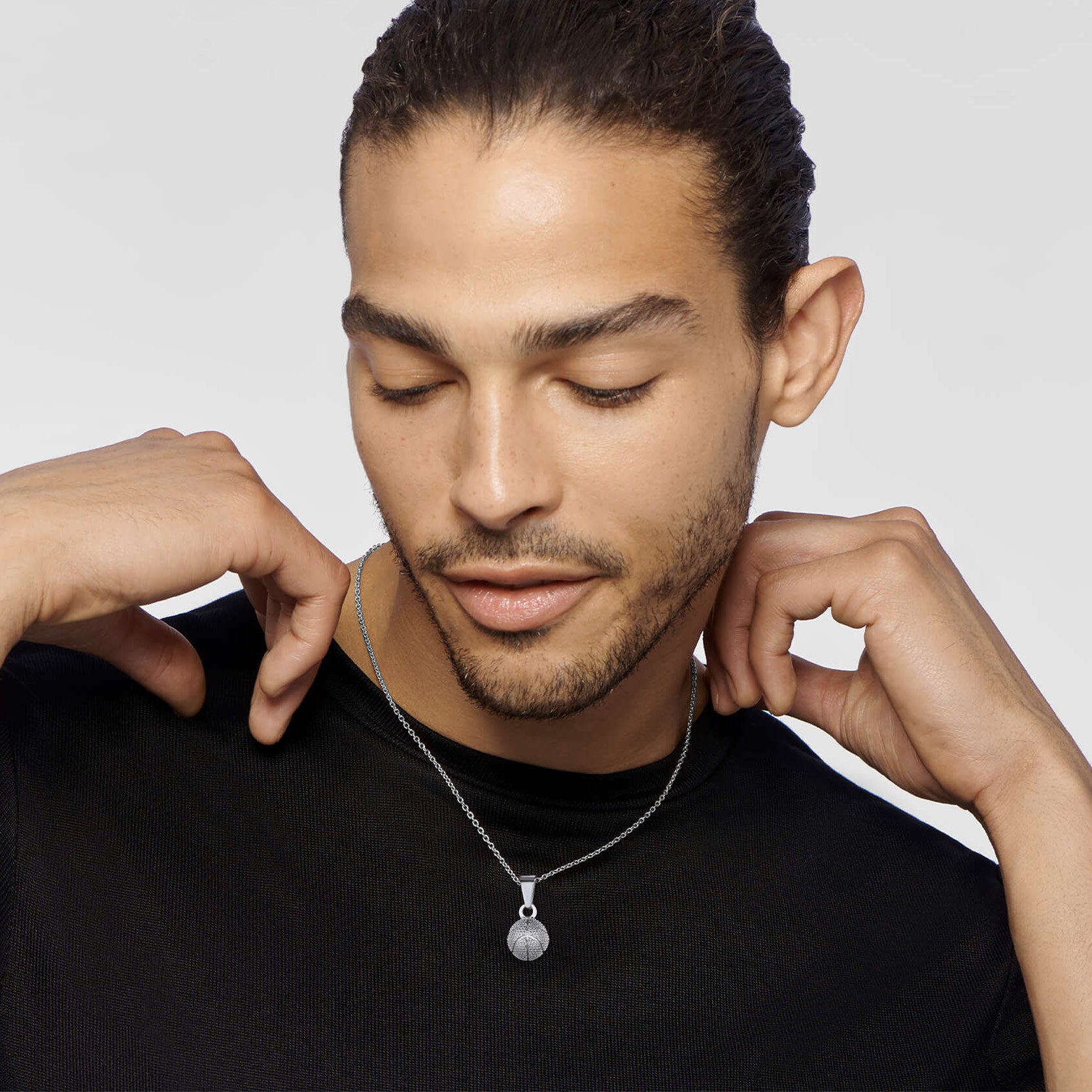  Basketball Necklace Sports Pendants for Men Ball Fans