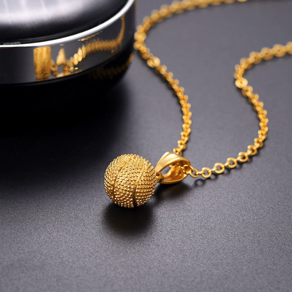  Basketball Necklace Sports Pendants for Men Ball Fans
