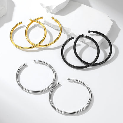 20/30/40/60/80mm Large Thin Hoop Earrings for Women