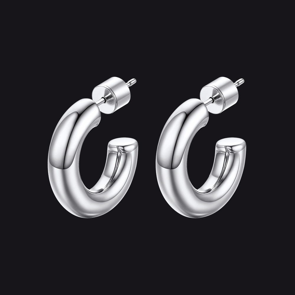 20/30/40/60/80mm Large Thin Hoop Earrings for Women