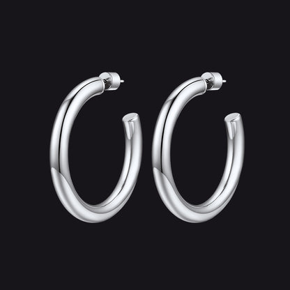 20/30/40/60/80mm Large Thin Hoop Earrings for Women