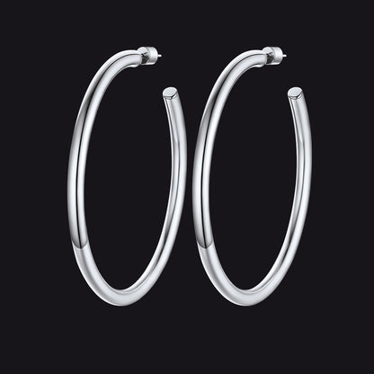 20/30/40/60/80mm Large Thin Hoop Earrings for Women