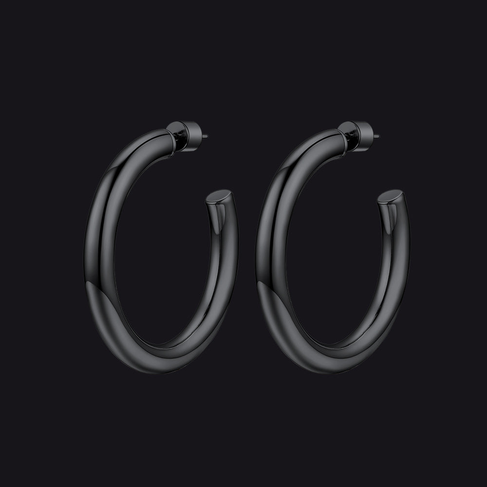 20/30/40/60/80mm Large Thin Hoop Earrings for Women
