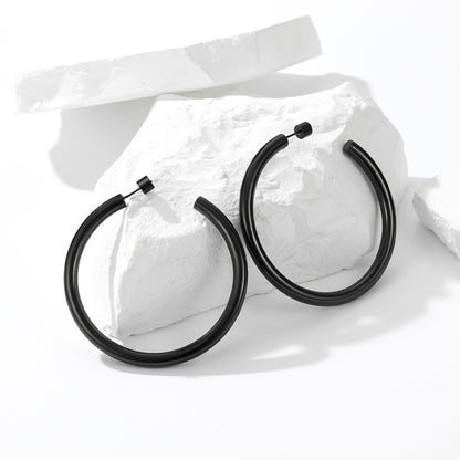 20/30/40/60/80mm Large Thin Hoop Earrings for Women